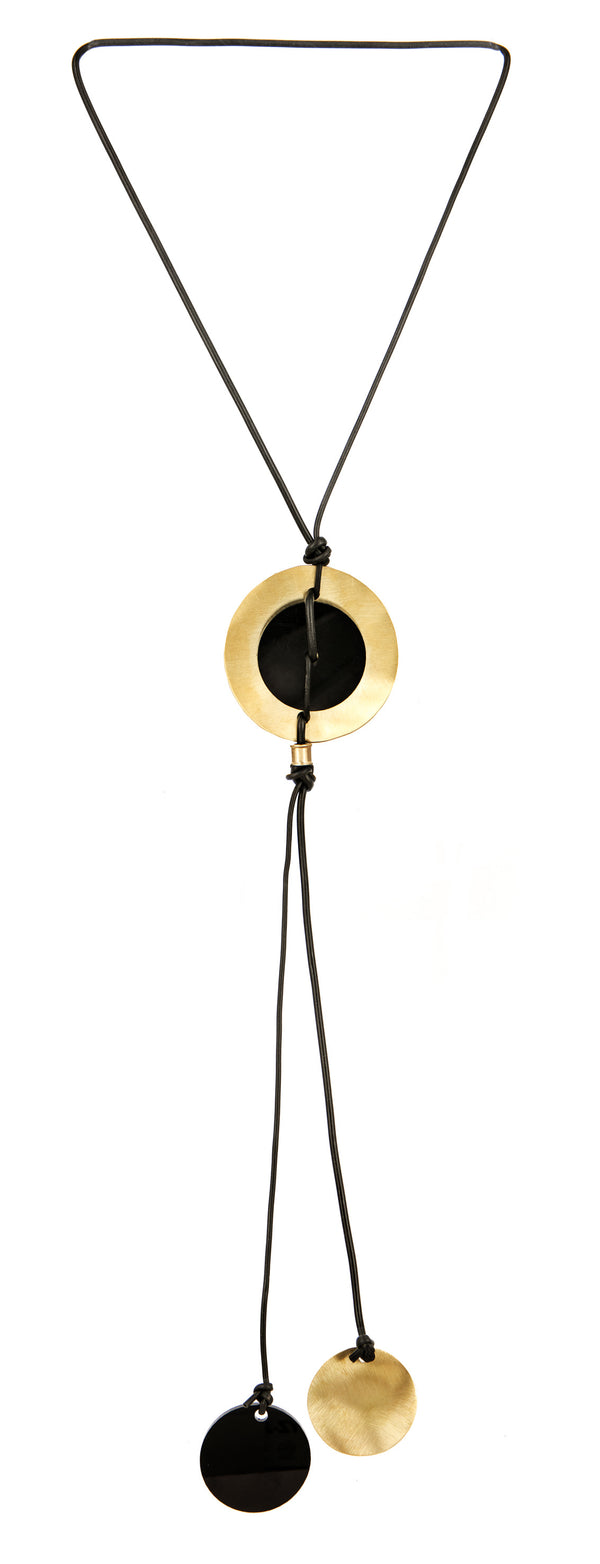 NECKLACE DONG  PLEXI NERO