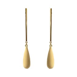 MATCHES CREME DROPS GOLD BRONZE EARRINGS